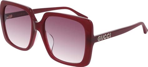 occhiali da sole firmati gucci colore rosso scurox|Occhiali Da Sole GUCCI Donna .